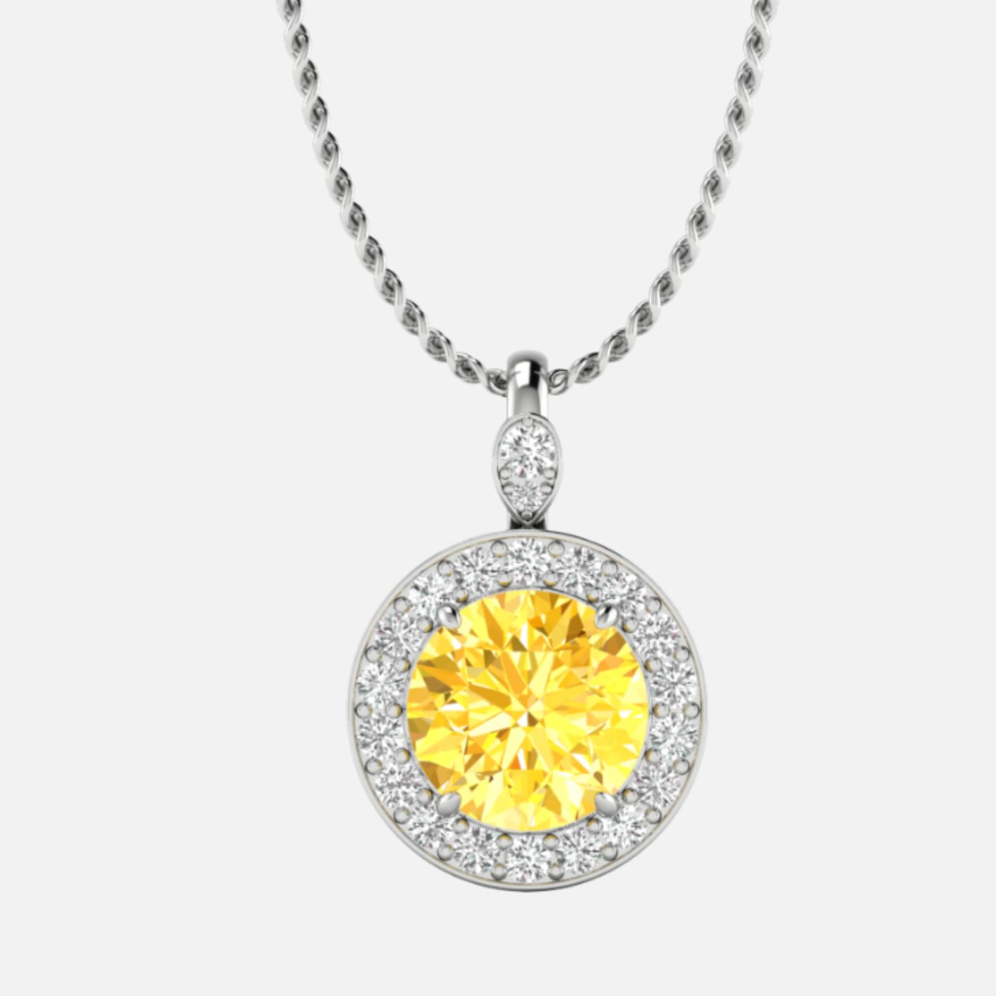 Yellow Diamond Pendants